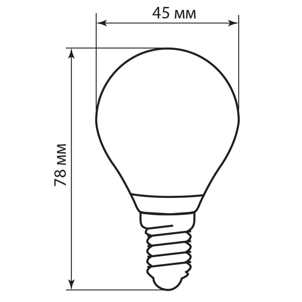 Лампа светодиодная Feron LB-61 Шарик E14 5W 230V 4000K