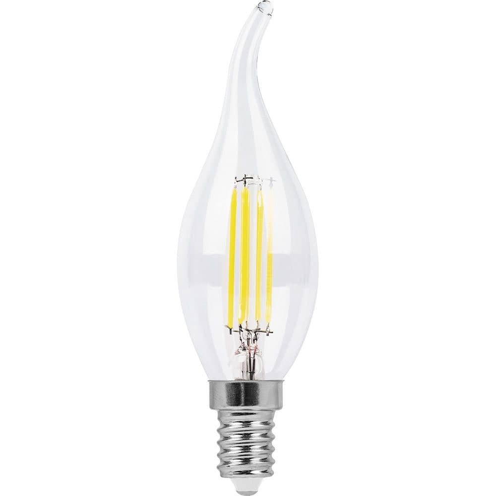 Лампа светодиодная Feron LB-74 Свеча на ветру E14 9W 230V 4000K