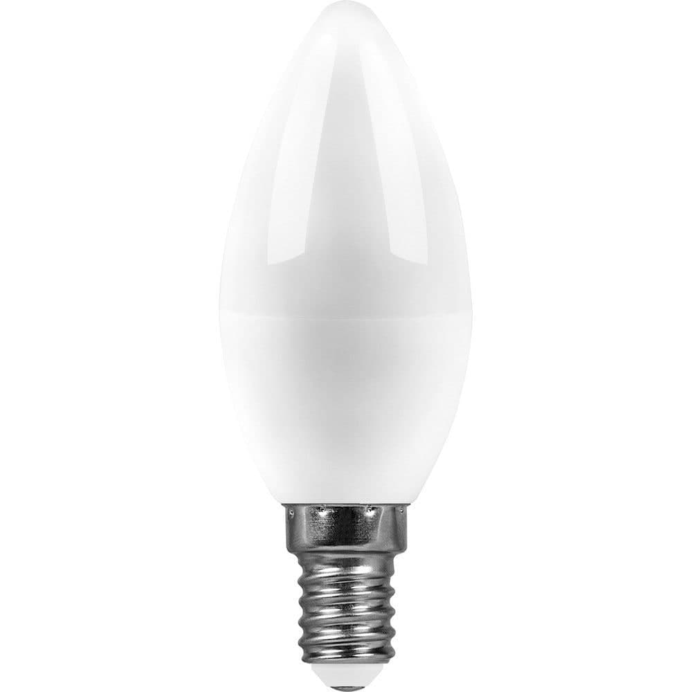 Лампа светодиодная SAFFIT SBC3709 Свеча E14 9W 230V 6400K