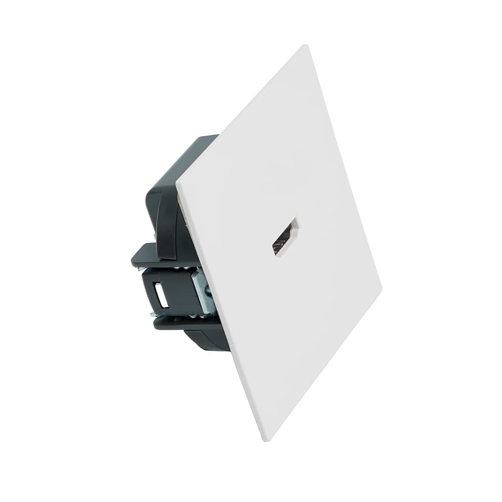 Розетка HDMI 2.0 Type A (механизм), STEKKER серия Мия, RST00-3118-01, белая магнолия