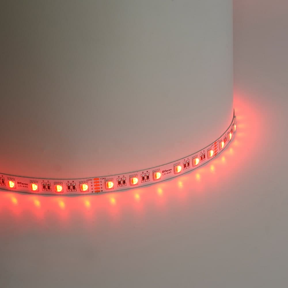 Лента светодиодная 60SMD(5050)/м 14,4Вт/м 24V 5000*12*1.22мм RGB+3000К, IP20, LS507 FERON