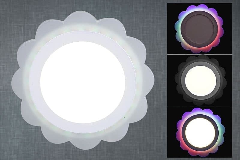 Панель светодиодная с ПДУ Reluce 38126-9.0-001TY LED12+6W RGB