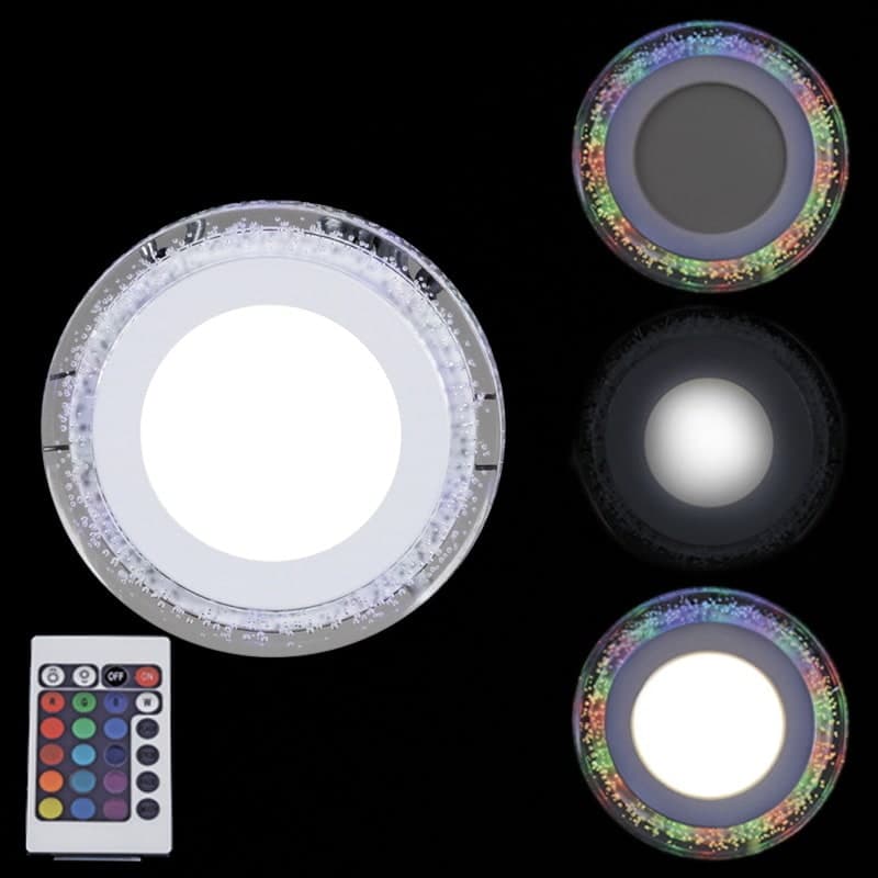 Панель светодиодная с ПДУ Reluce 39063-9.0-001QP LED6+3W RGB