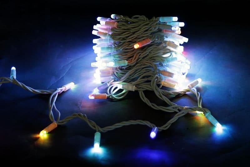 Гирлянда светодиодная 10м 100LED влагозащищен. морозостойкая Sneha A-026 RGB