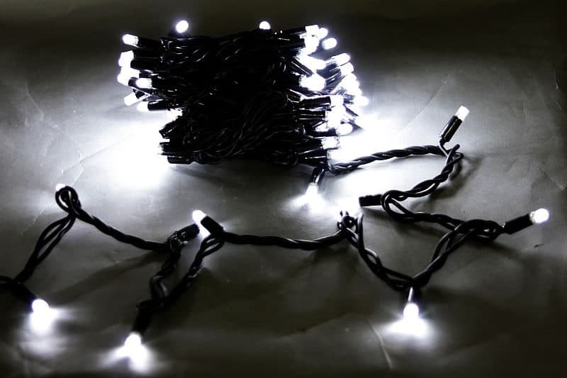 Гирлянда светодиодная 10м 100LED влагозащищен. морозостойкая Sneha A-026A WT