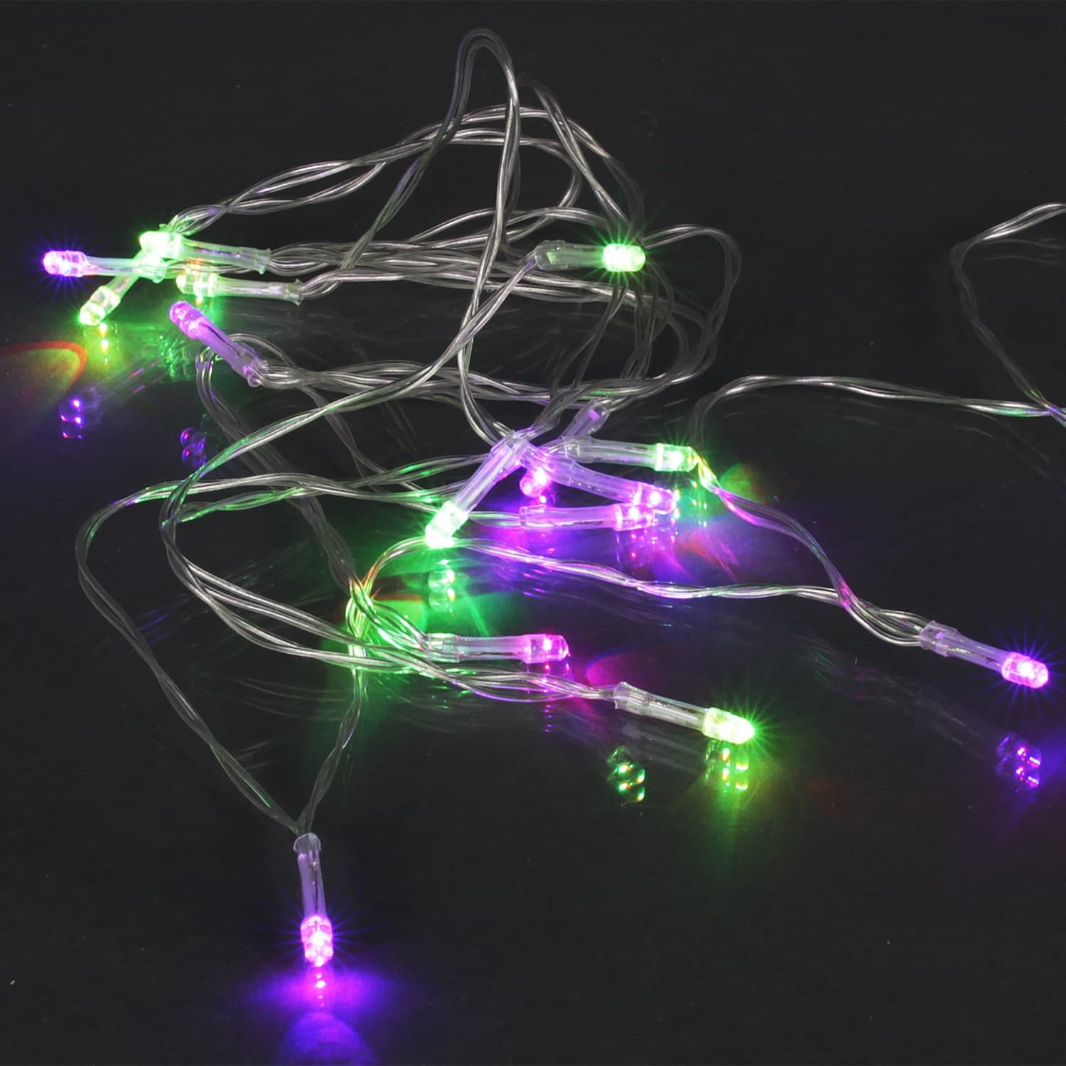 Светодиодная гирлянда длиной 2м 20 LED прозрачный провод, USB Sneha A-216