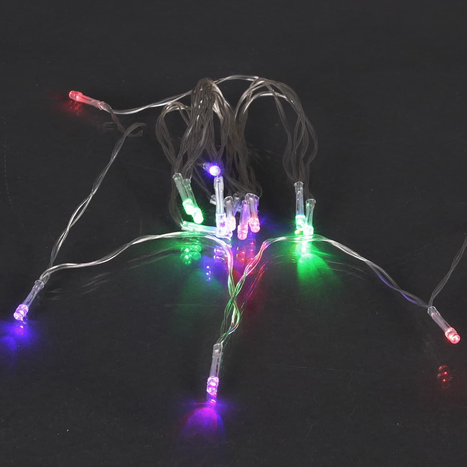 Светодиодная гирлянда длиной 2м 20 LED прозрачный провод, USB Sneha A-216