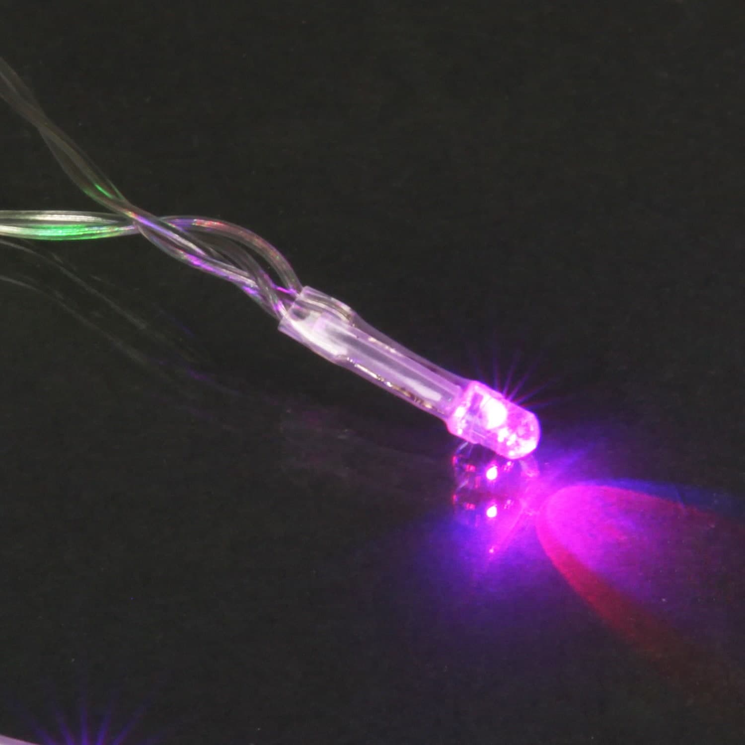 Светодиодная гирлянда длиной 2м 20 LED прозрачный провод, USB Sneha A-216