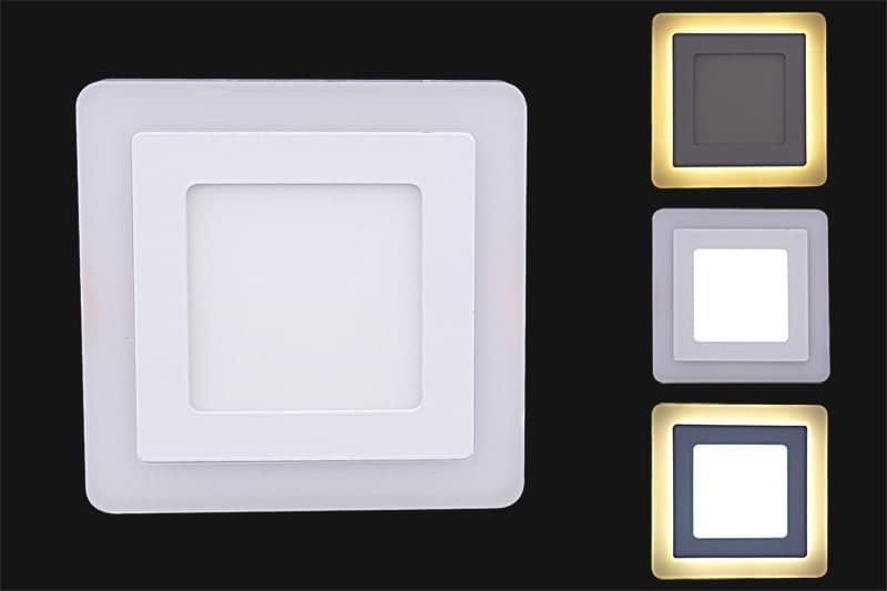 Панель светодиодная Reluce 71506-9.0-001TM LED6+3W WH/DL+WL