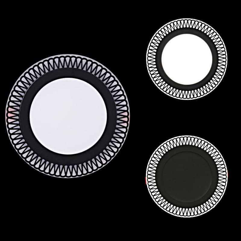 Панель светодиодная Reluce 63912-9.0-001RD LED12+4W BK