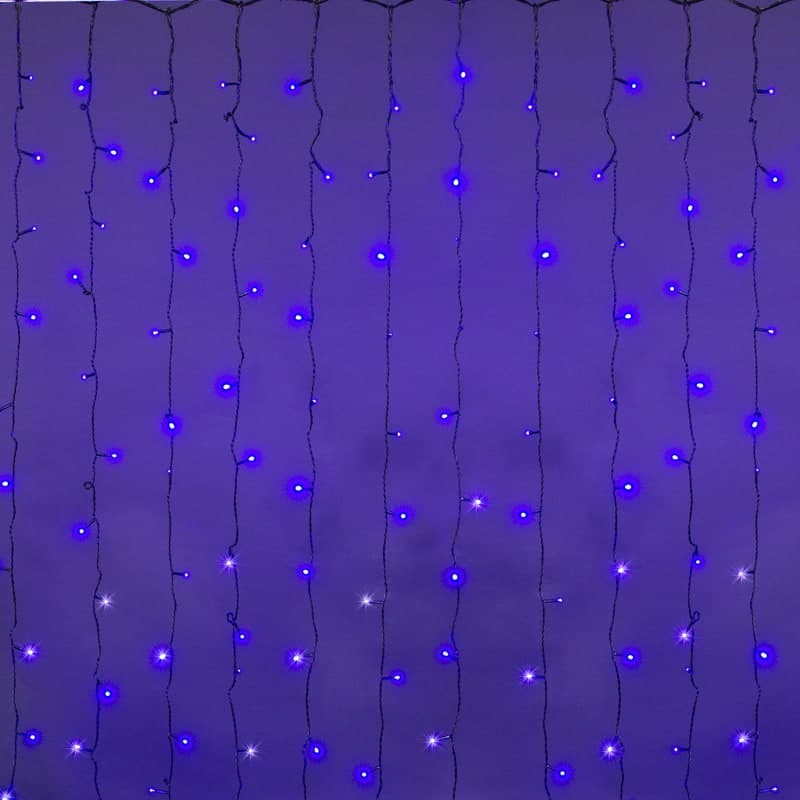Сведодиодный занавес 2*6м 1000LED, провод темно-зелёный Sneha A-950 BL/W FLASH
