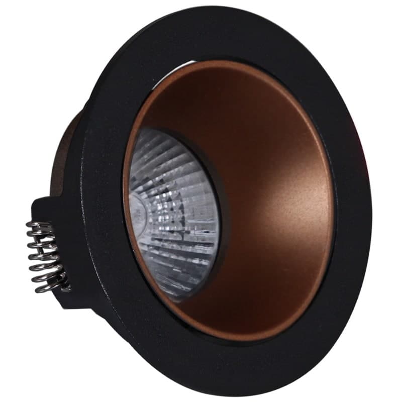 Светильник точечный Reluce 16085-9.0-001PT MR16 BK+ROSE GD