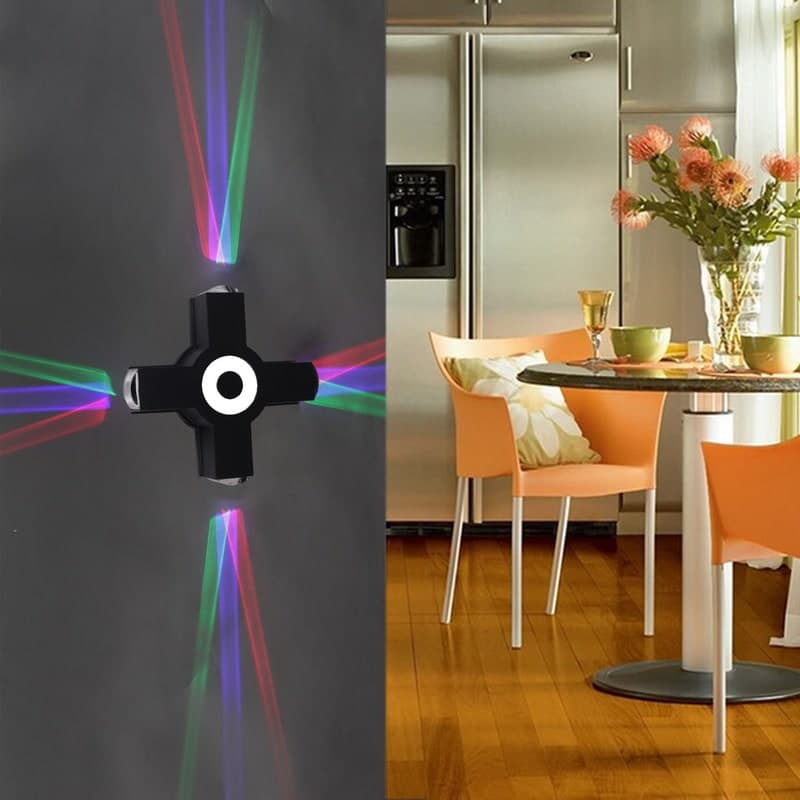 Светильник настенный Reluce 08231-9.2-005U LED3W+4*3W RGB BK