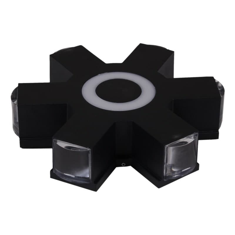 Светильник настенный Reluce 08231-9.2-007U LED4W+6*3W RGB BK