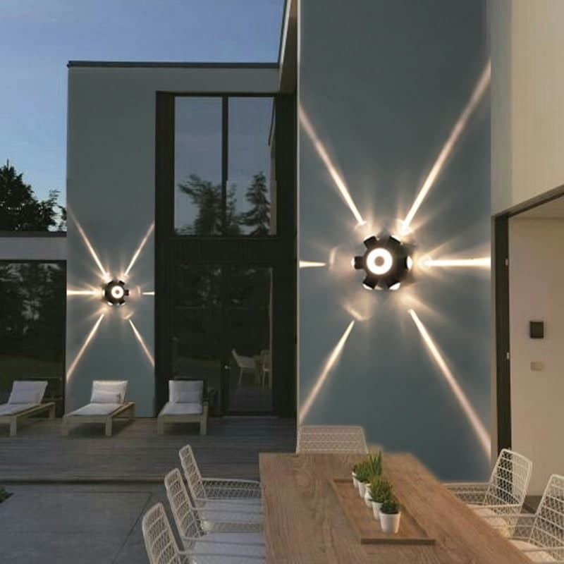 Светильник настенный Reluce 86973-9.2-007U LED2W+6*1W BK