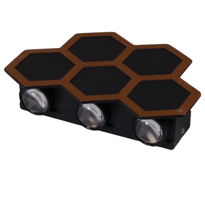 Светильник настенный Reluce 86222-9.2-005U LED5*1W BK+GD