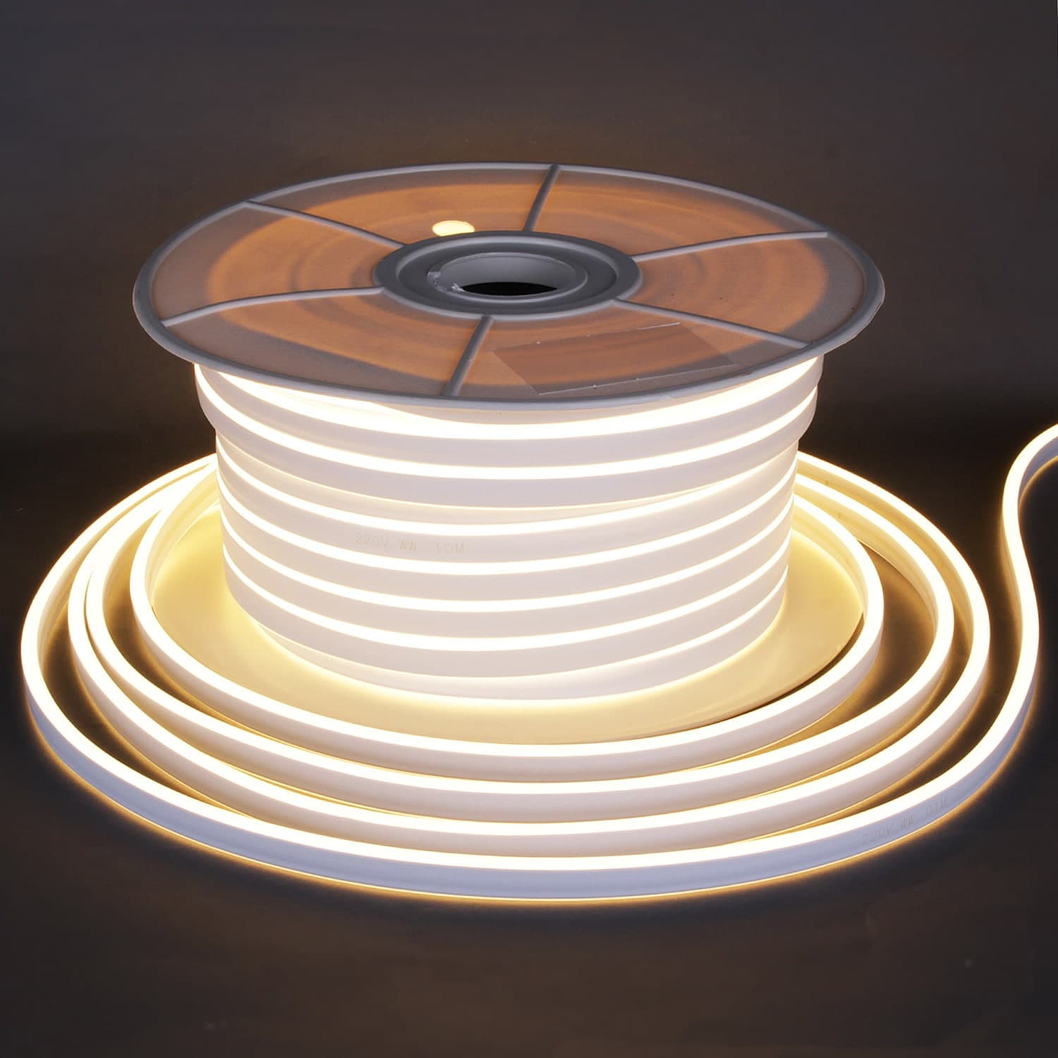 Двухсторонний гибкий свет Sneha A-522 WW 7х15мм, 120LED/1м, 220V, 50м