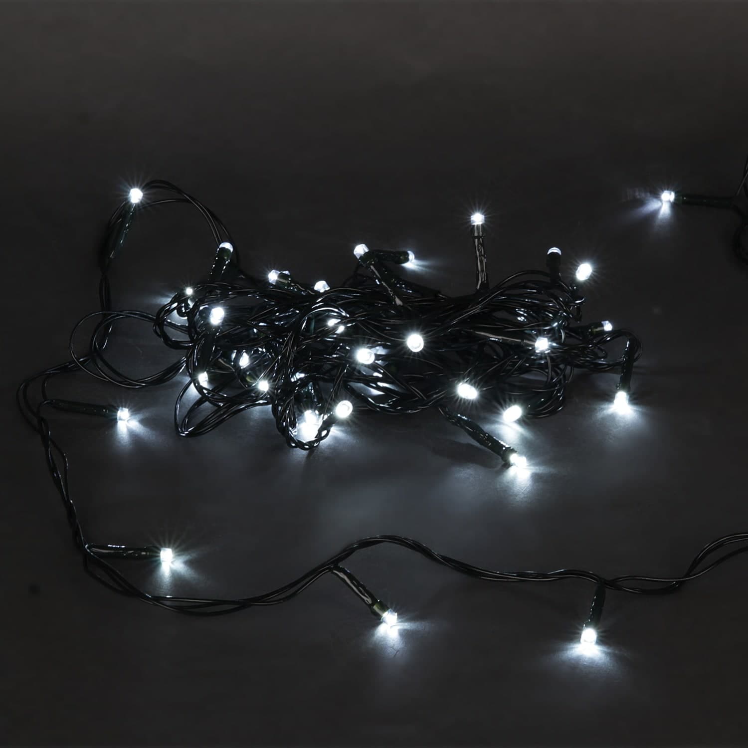 Гирлянда светодиодная 5м, 50LED, зеленый провод с контроллером Sneha A-971 W