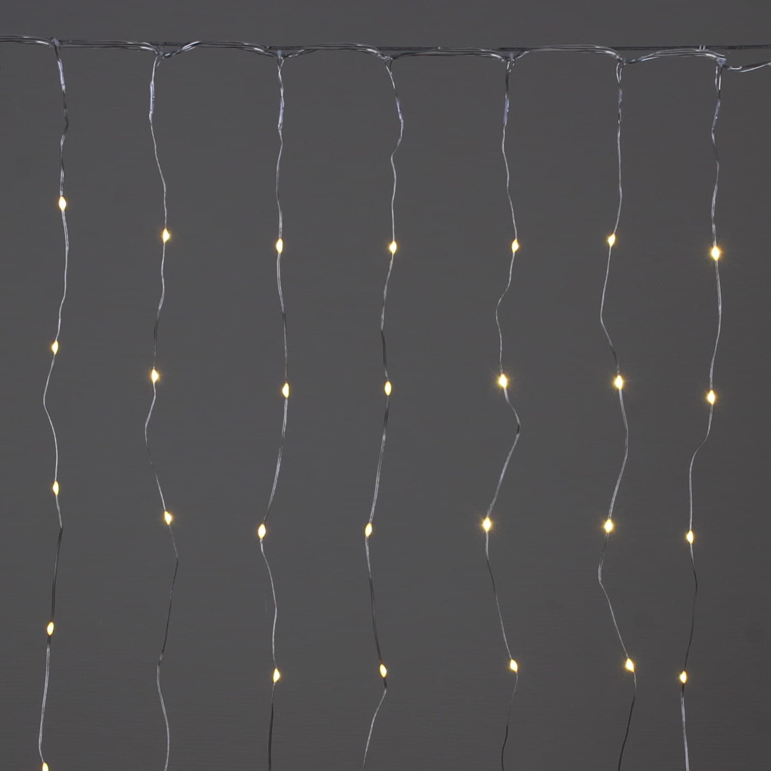 Светодиодный занавес 2х2м, 160 LED "Капля", прозрачный шлейф, с контроллером Sneha A-963 WW