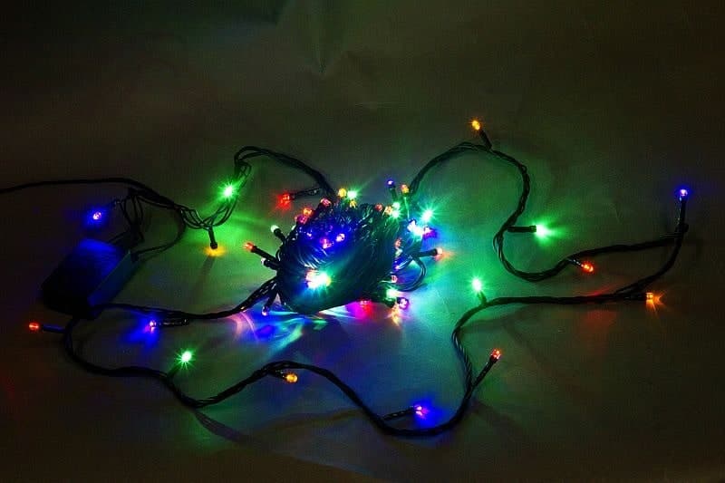 Гирлянда светодиодная 5м, зеленый провод Sneha A-019A LED MIX