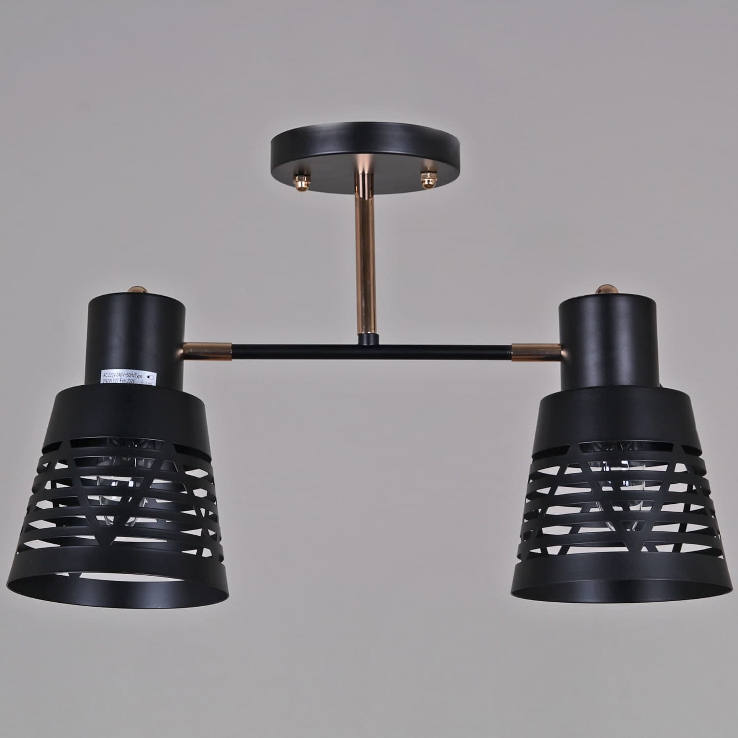 Светильник потолочный Reluce 06074-3.3-02 BK+FG
