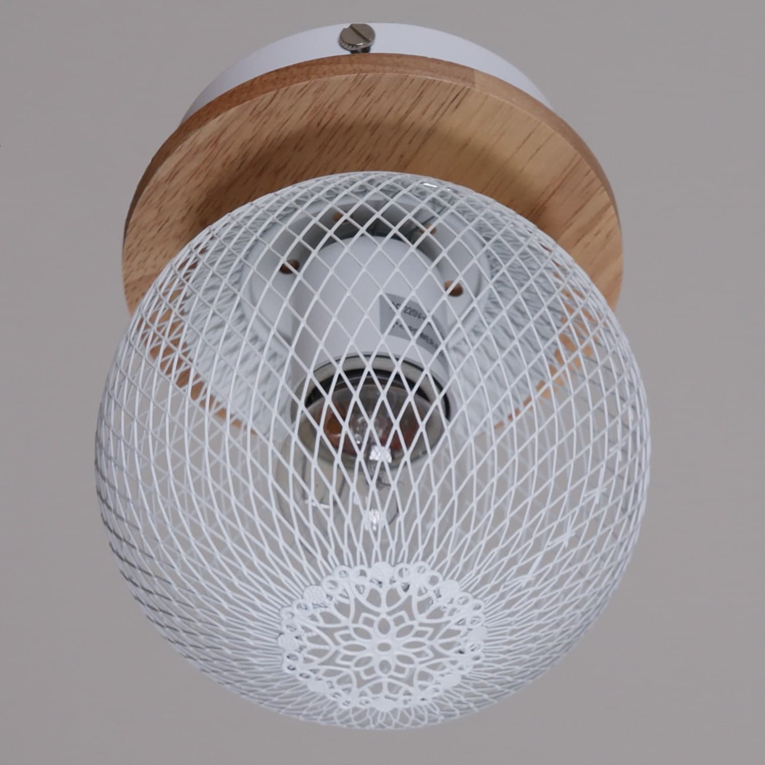 Светильник потолочный Reluce 01565-3.3-01 WH+WOOD