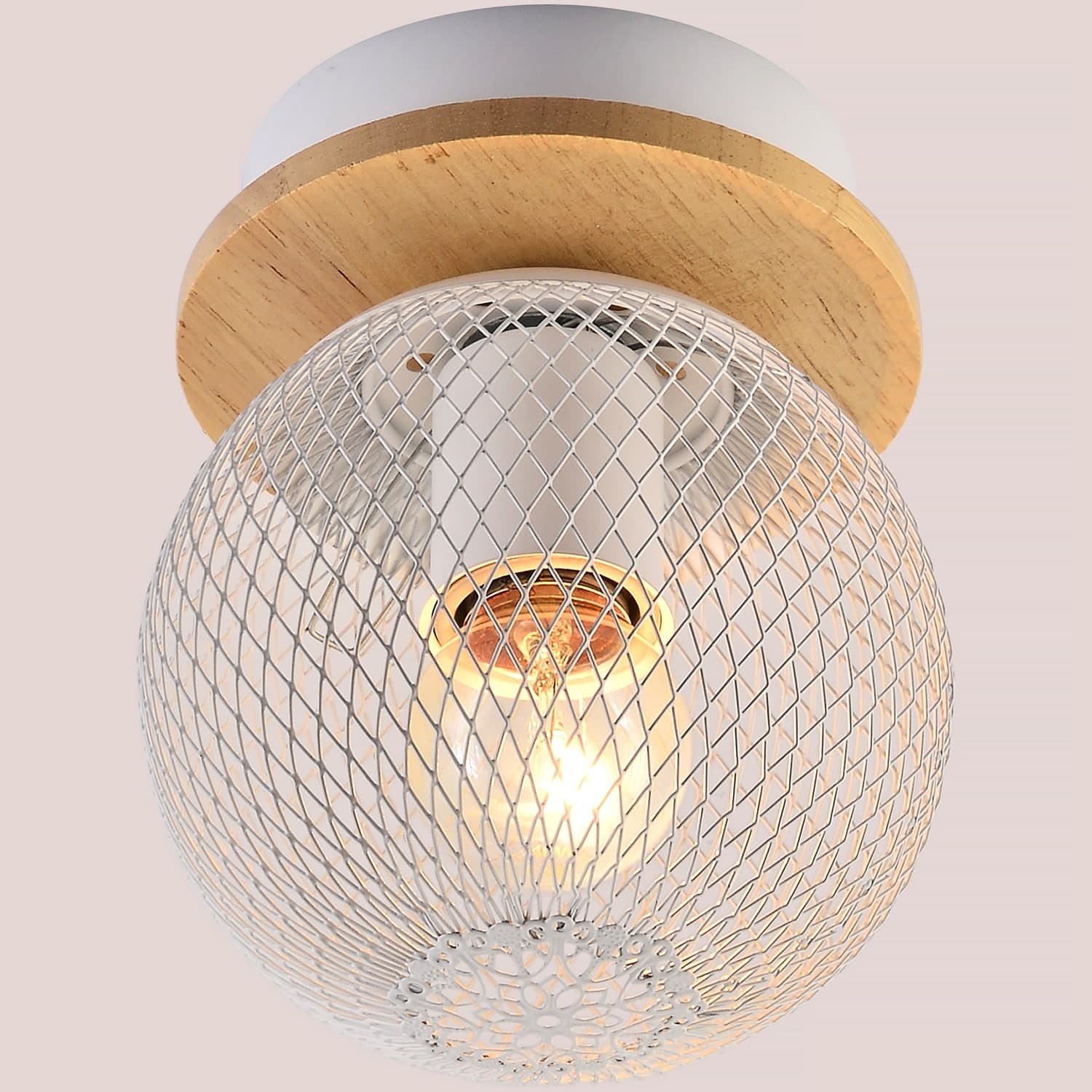 Светильник потолочный Reluce 01565-3.3-01 WH+WOOD