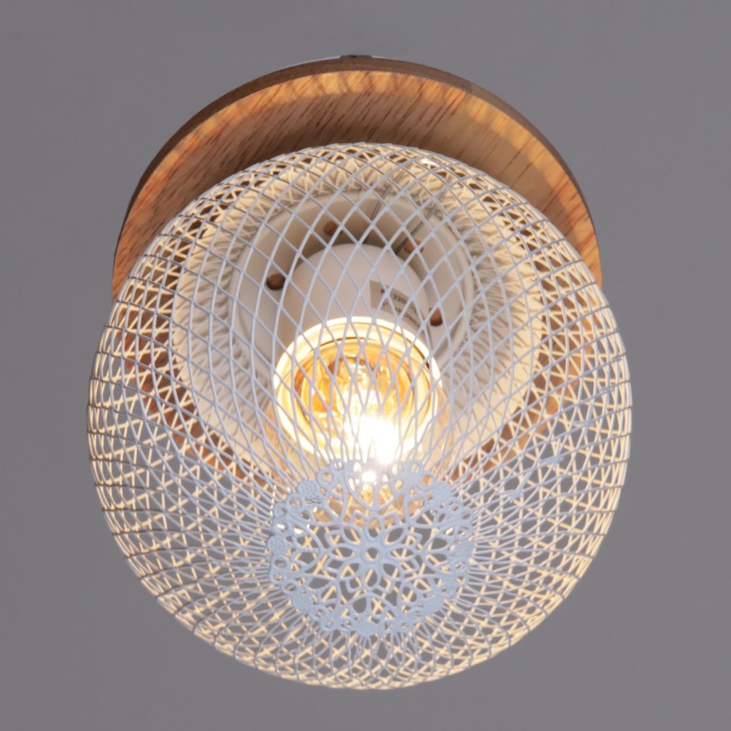 Светильник потолочный Reluce 01565-3.3-01 WH+WOOD