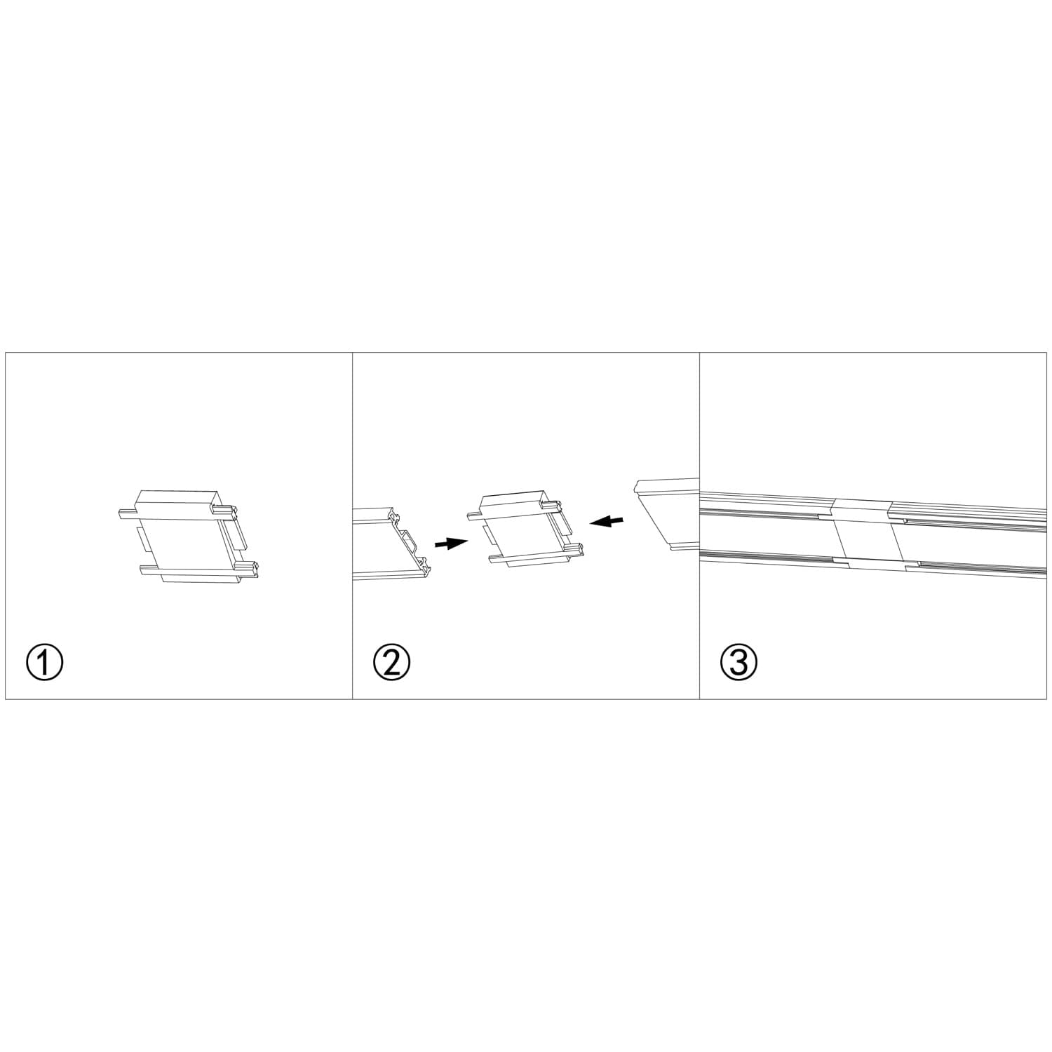 Reluce RL 06101 straight connector BK
