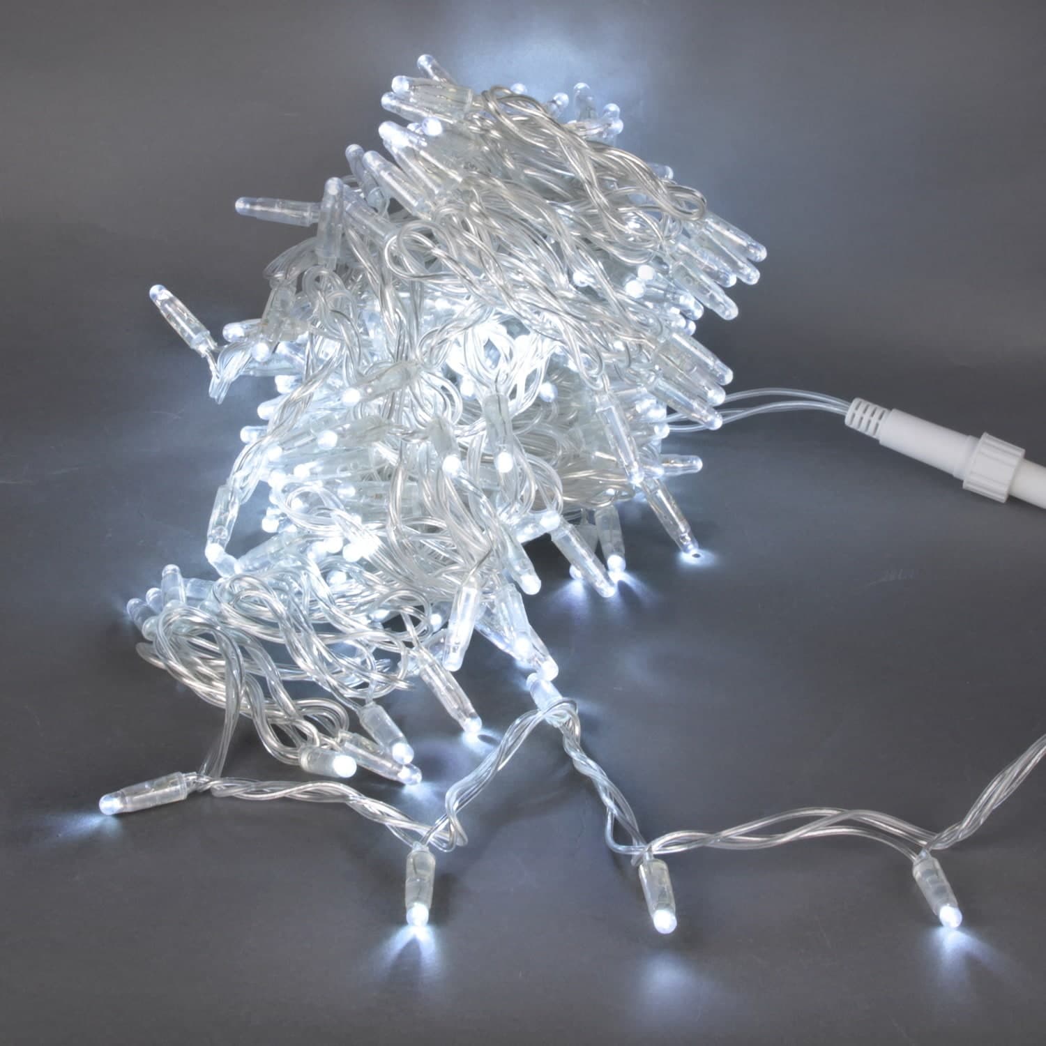 Гирлянда светодиодная, прозрачный провод, 30м, 300LED, влагозащищенная, IP65 Sneha A-047C WT