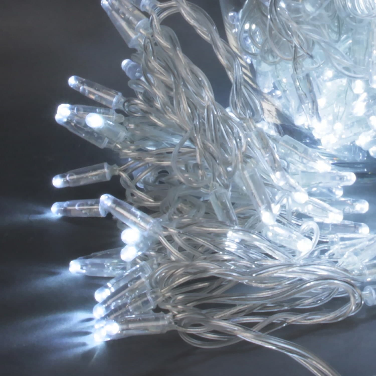 Гирлянда светодиодная, прозрачный провод, 30м, 300LED, влагозащищенная, IP65 Sneha A-047C WT
