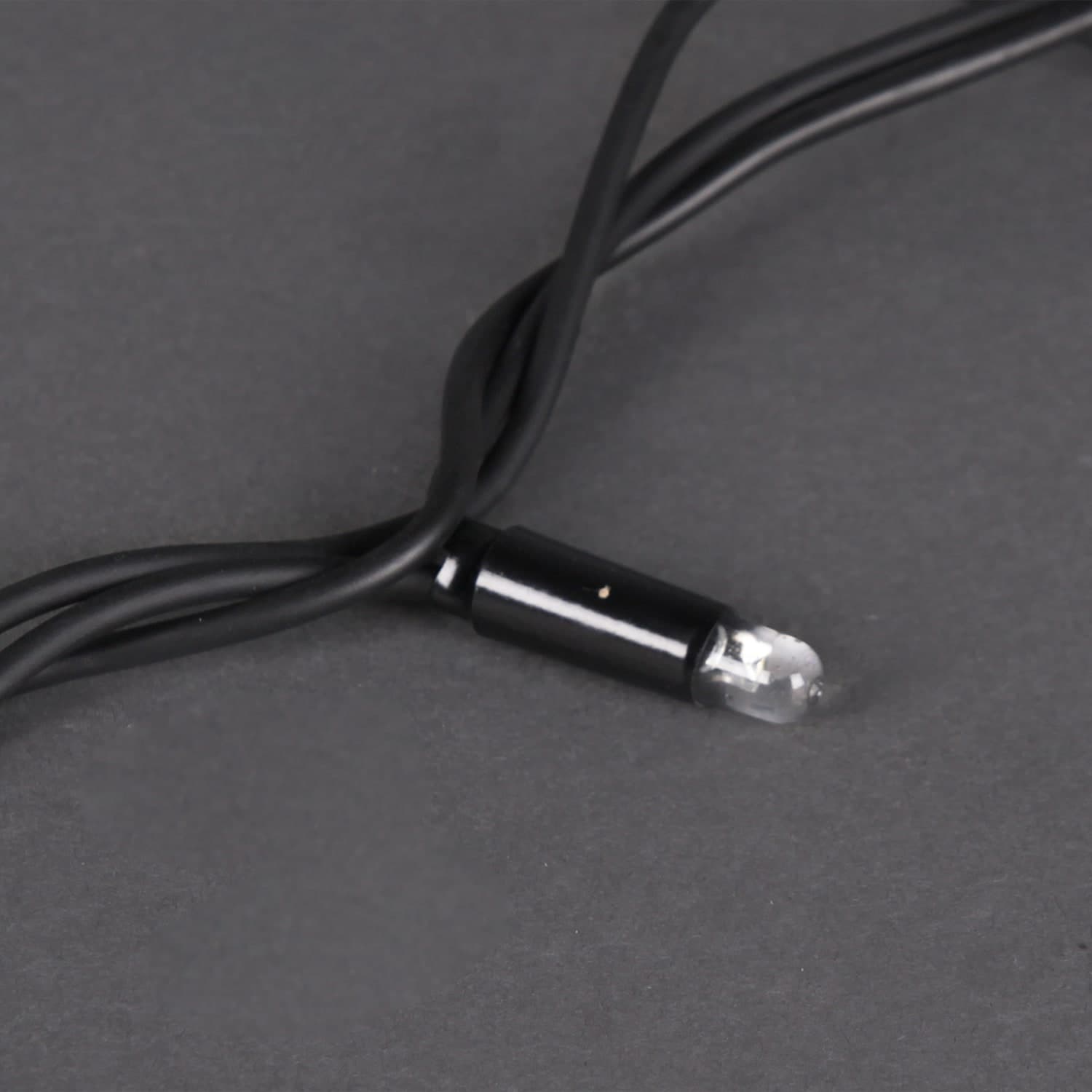 Гирлянда светодиодная, черный провод 10м, 100LED, 24V, морозоустойчивая,влагозащ. Sneha A-504A WW/WT FLASH