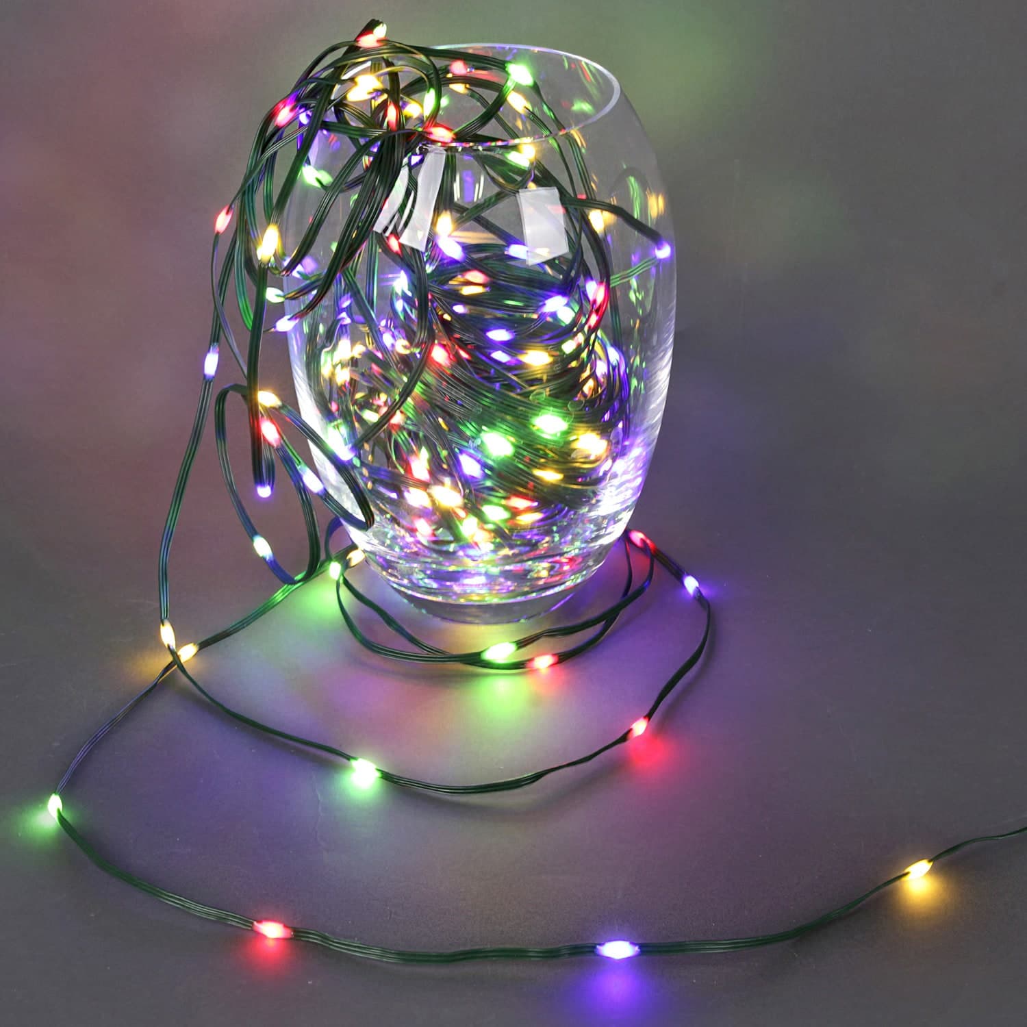 Гирлянда светодиодная, 30м, 300LED, "Капля", 220V, прозрачный шлейф, с контроллером Sneha A-509A MIX