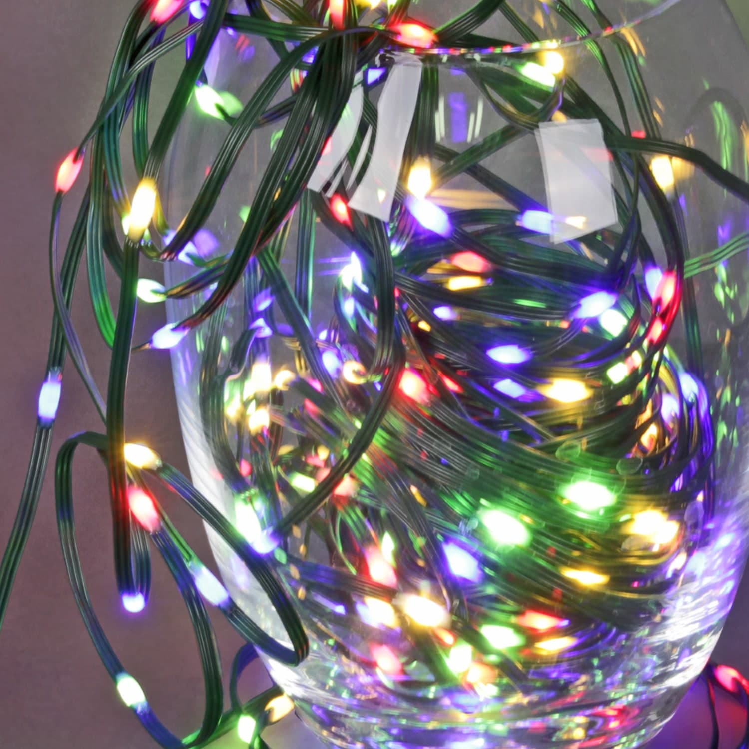 Гирлянда светодиодная, 30м, 300LED, "Капля", 220V, прозрачный шлейф, с контроллером Sneha A-509A MIX