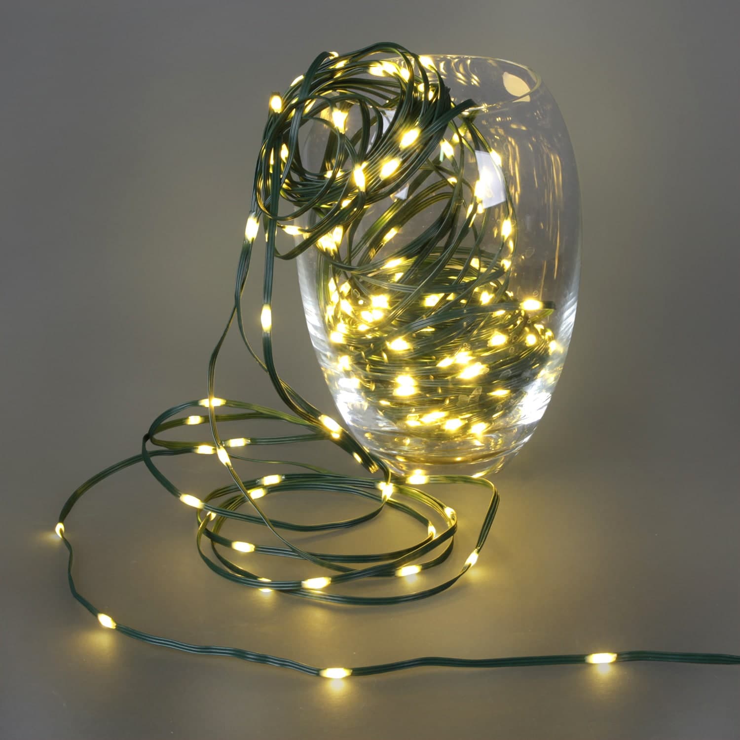 Гирлянда светодиодная, 30м, 300LED, "Капля", 220V, зеленый шлейф, с контроллером Sneha A-509A WW