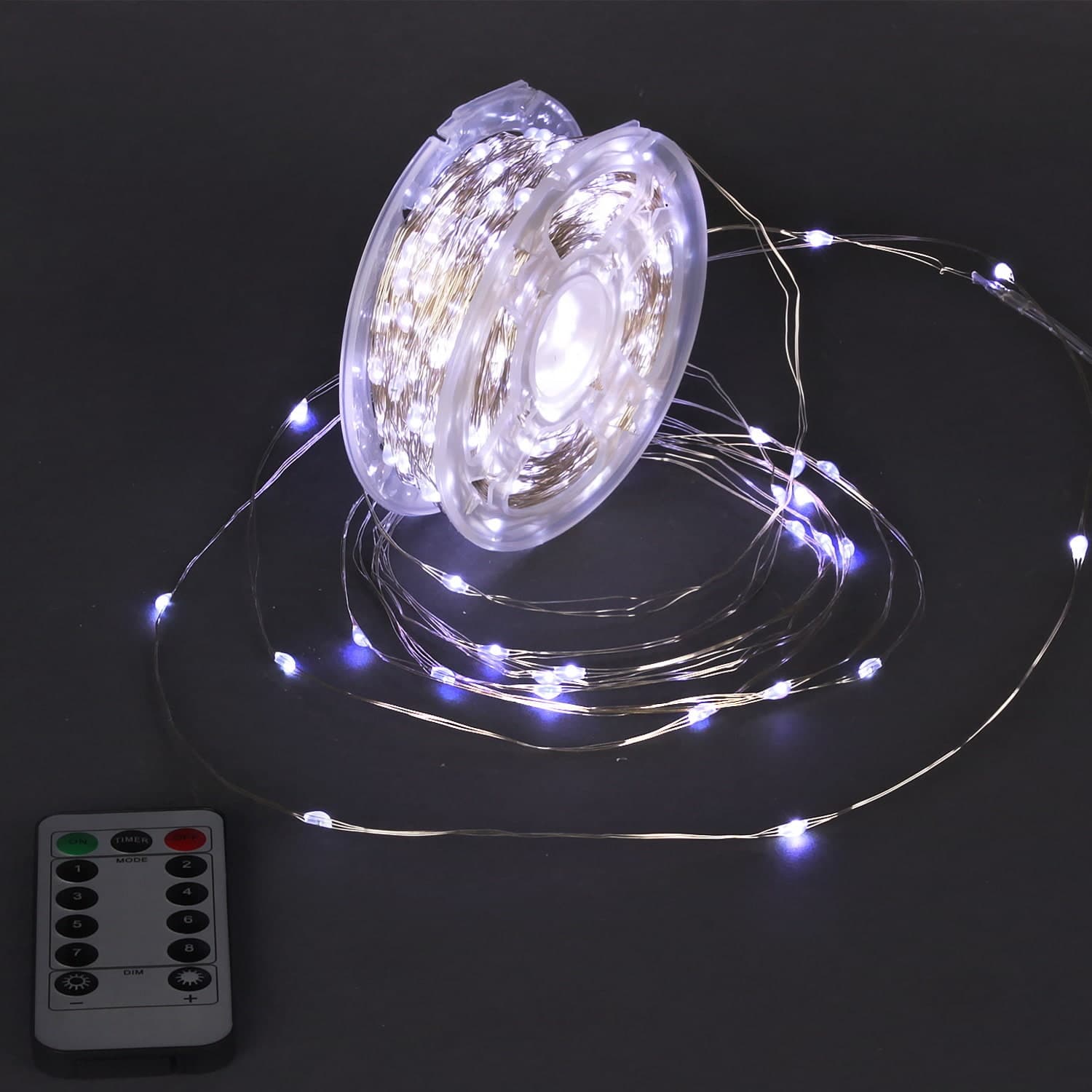 Гирлянда светодиод. "Роса",провод серебристый,100м,1000LED,в компл.с трансформ.-контрол.,ПДУ Sneha A-930 W