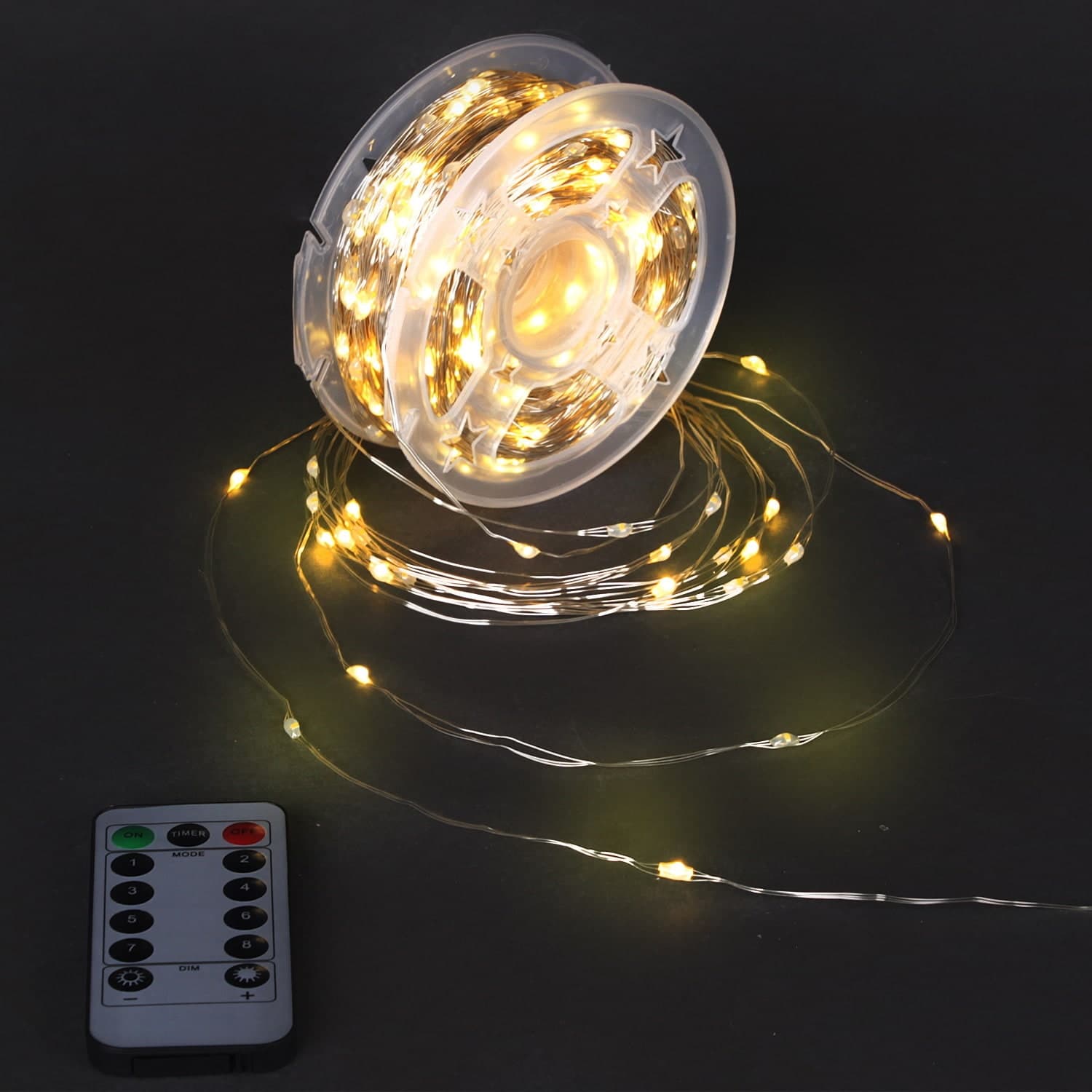 Гирлянда светодиод."Роса",провод серебристый,100м,1000LED,в компл.с трансформ.-контрол.,ПДУ Sneha A-930 WW