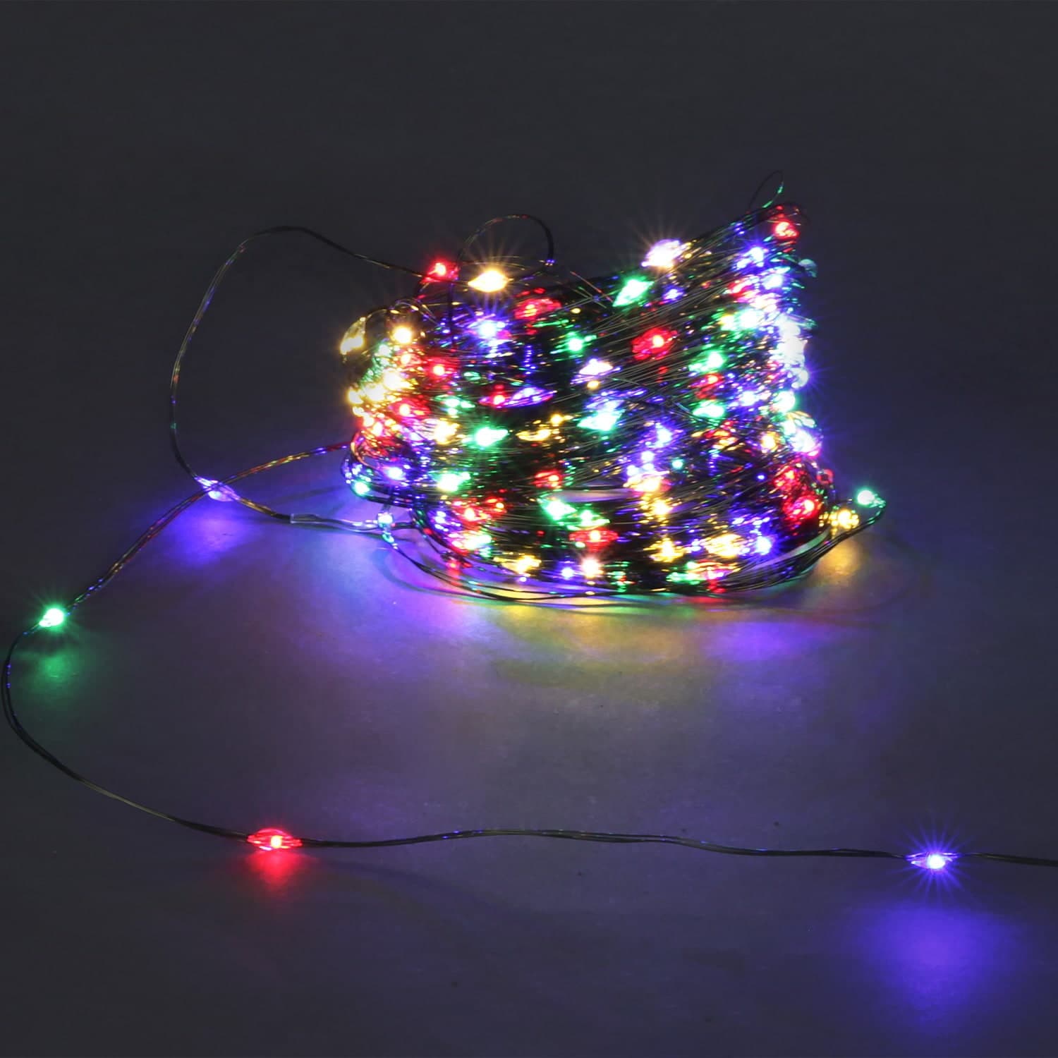Гирлянда светодиодная "Роса", 20м, 200LED, темно-зеленый провод Sneha A-961A MIX