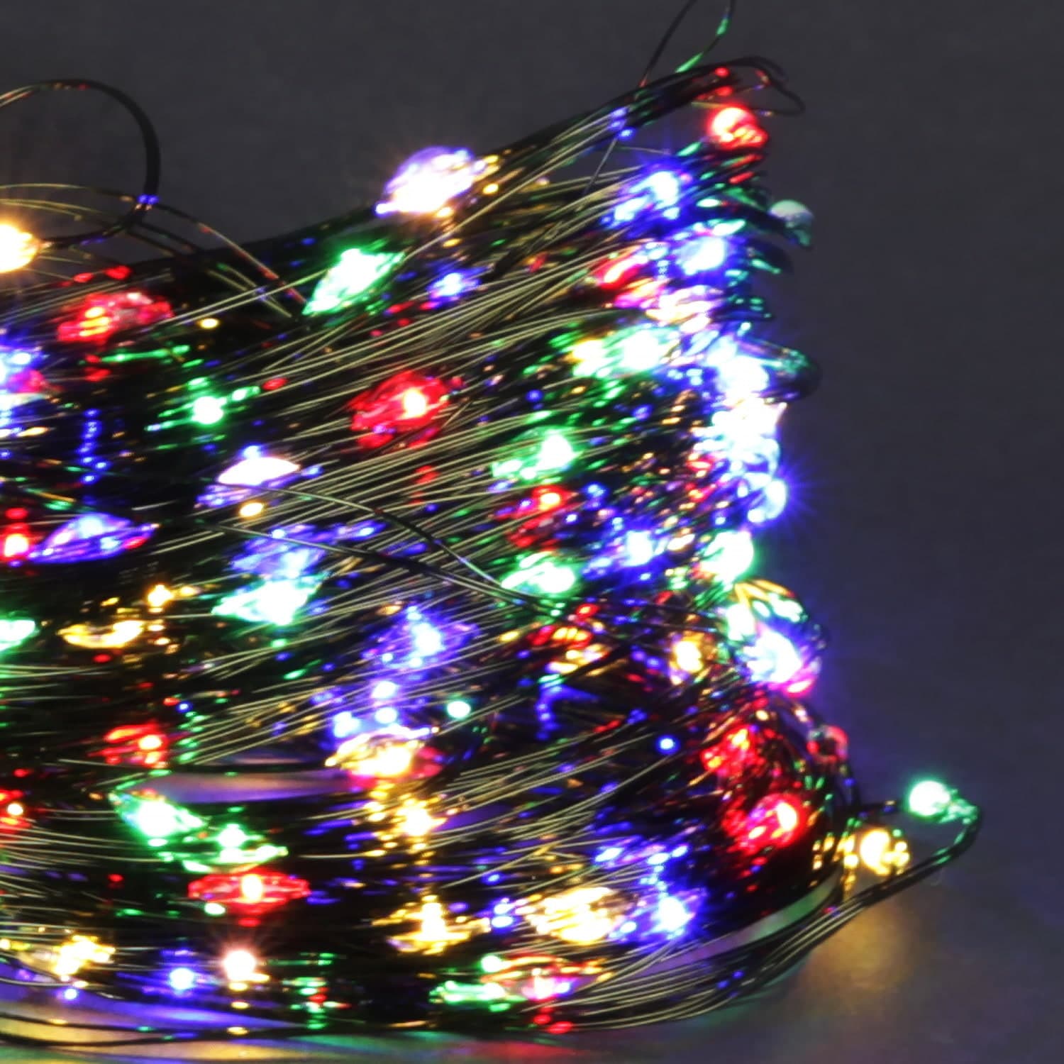 Гирлянда светодиодная "Роса", 20м, 200LED, темно-зеленый провод Sneha A-961A MIX