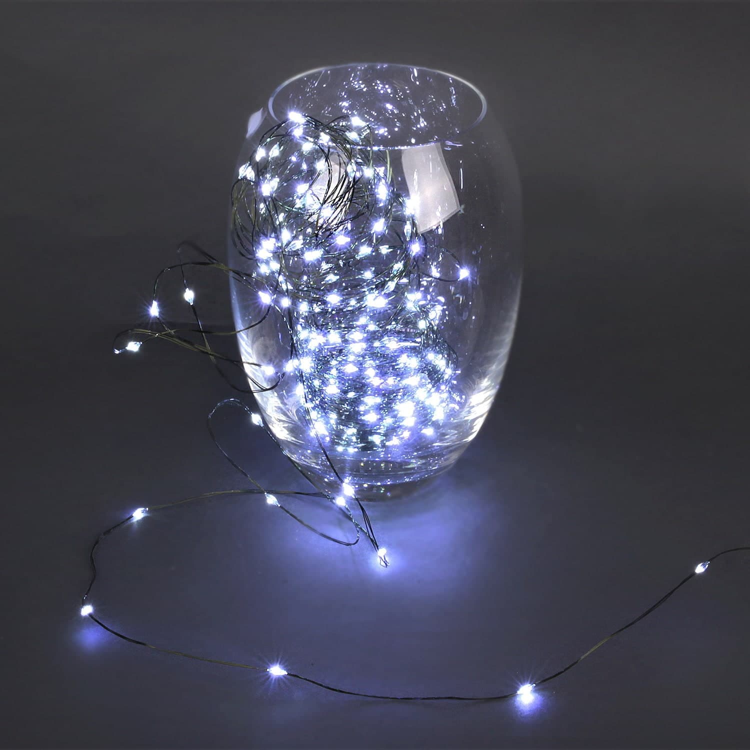 Гирлянда светодиодная "Роса", 20м, 200LED, темно-зеленый провод Sneha A-961A WT