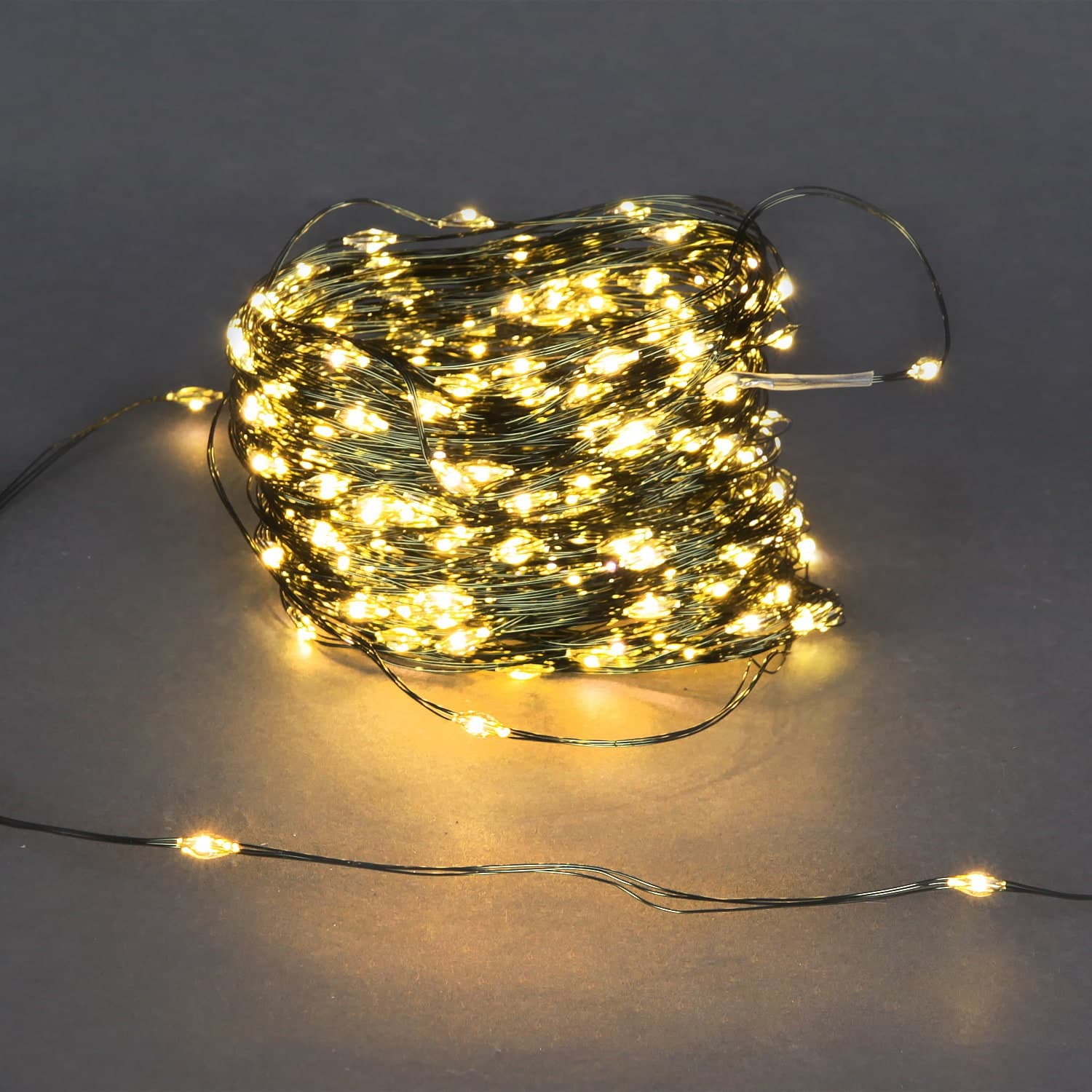 Гирлянда светодиодная "Роса", 20м, 200LED, темно-зеленый провод Sneha A-961A WW