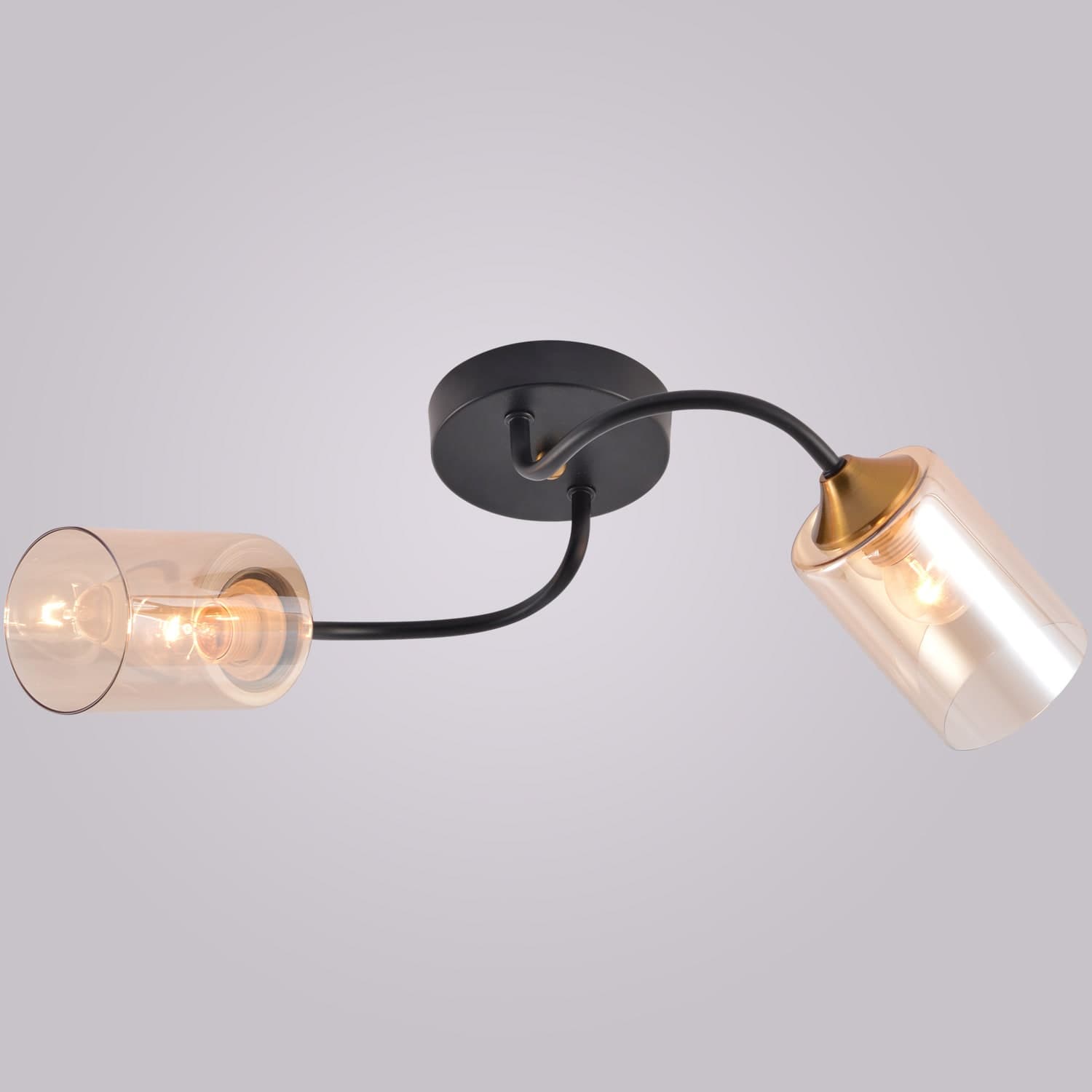 Светильник потолочный Reluce 01608-0.3-02 BK+BRASS