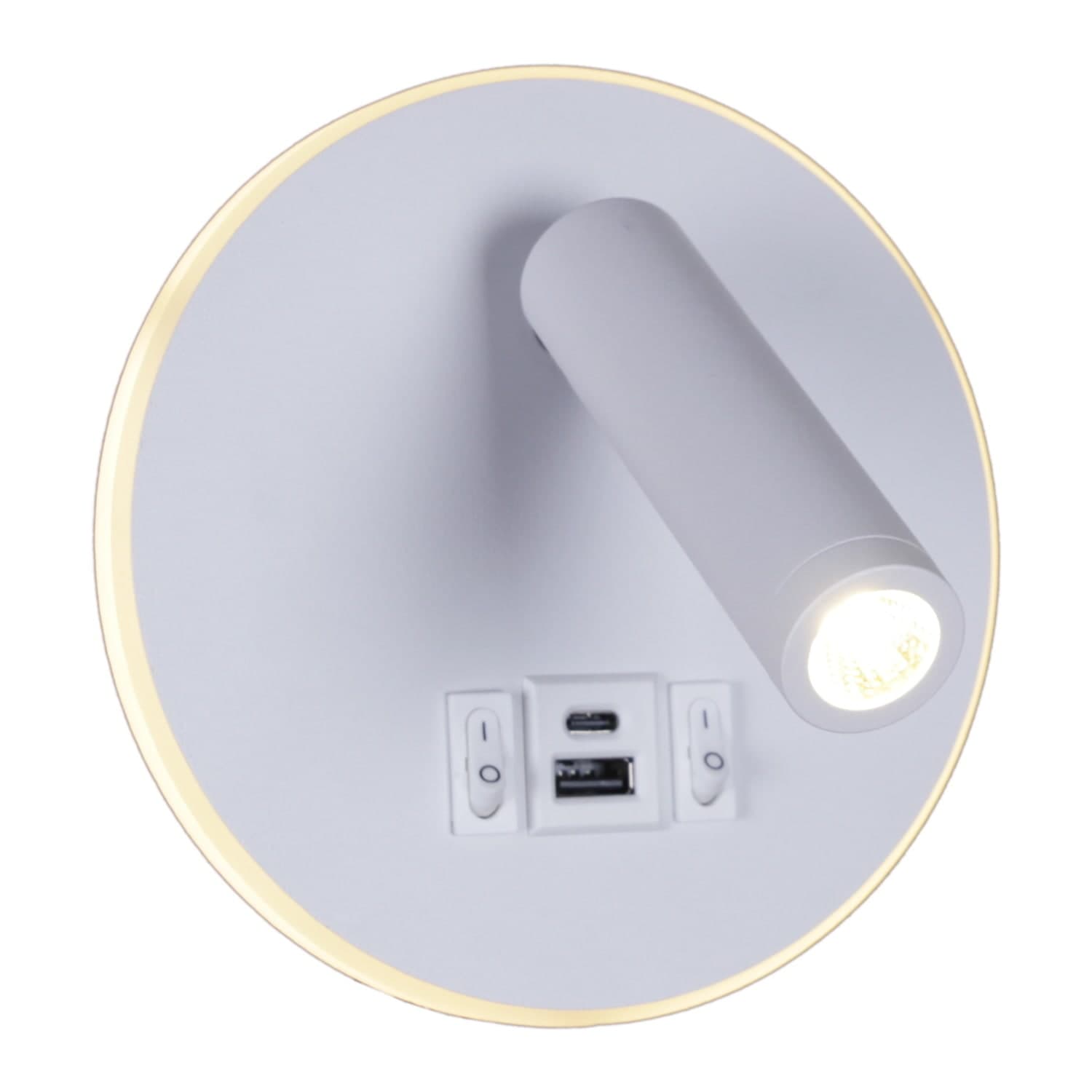Светильник настенный Reluce 86203-9.2-001KT LED12W+USB WT
