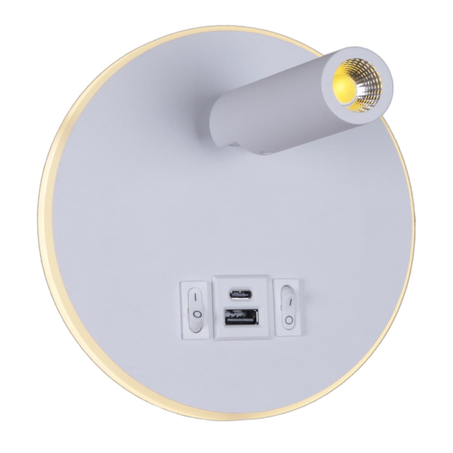 Светильник настенный Reluce 86203-9.2-001KT LED12W+USB WT