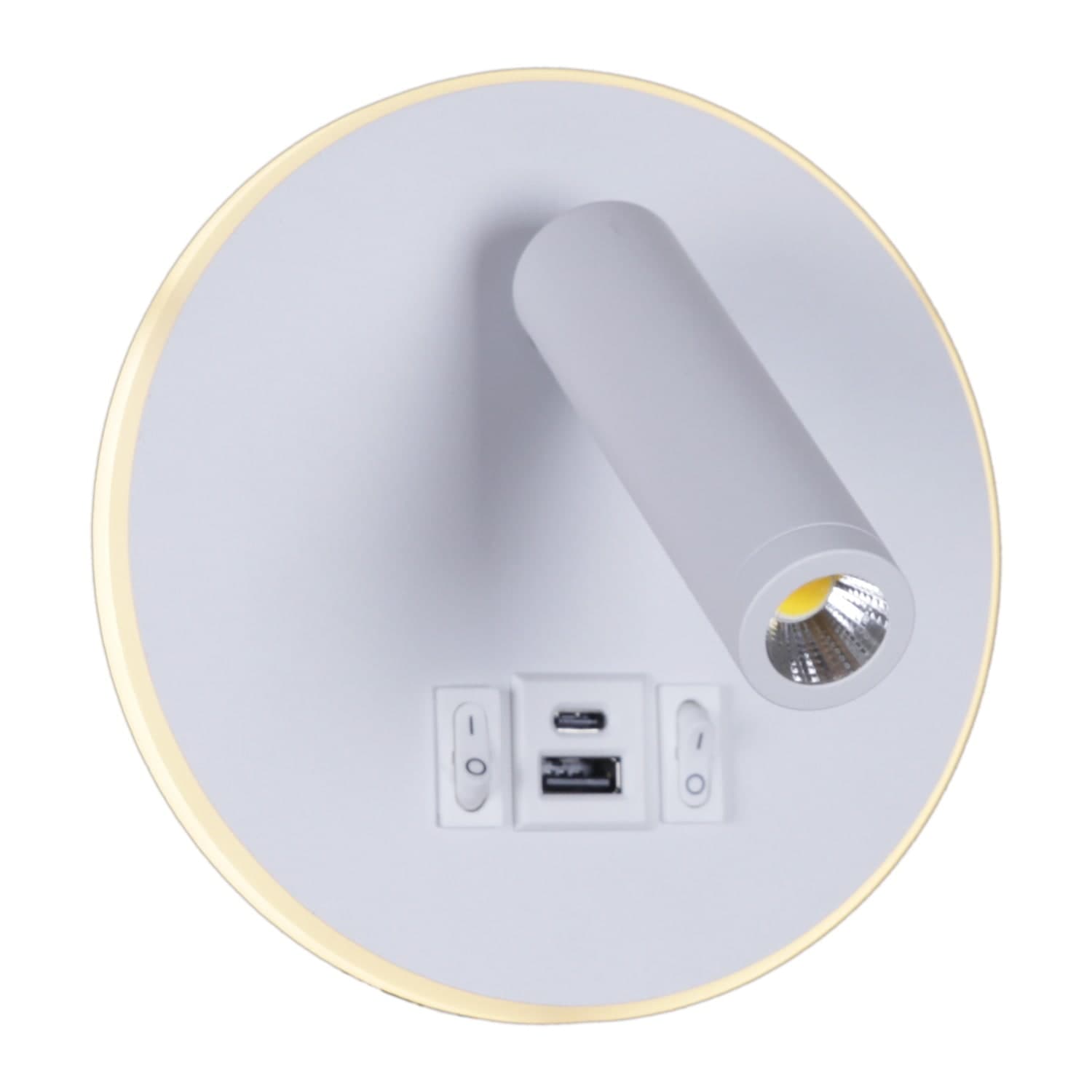 Светильник настенный Reluce 86203-9.2-001KT LED12W+USB WT