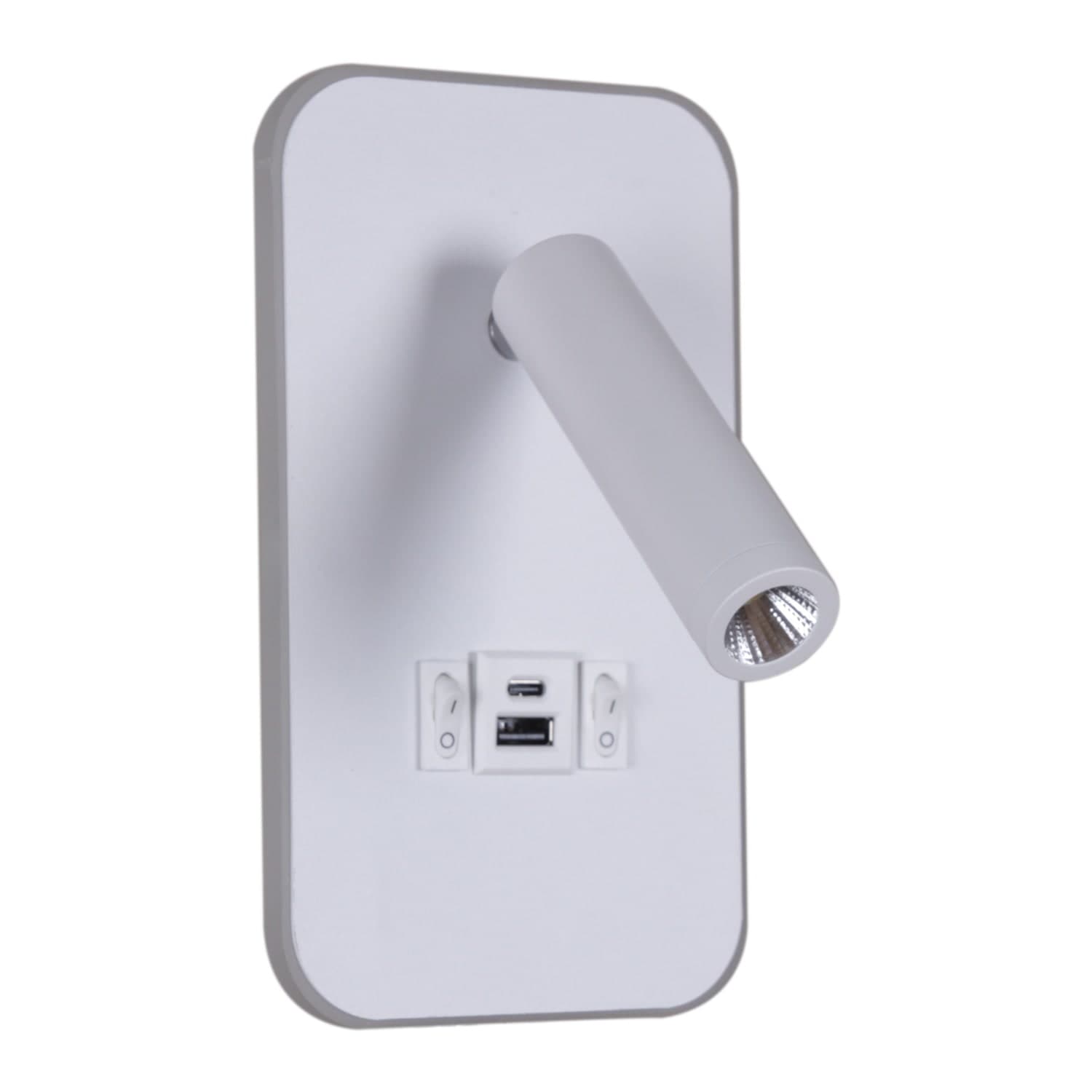 Светильник настенный Reluce 86204-9.2-001KT LED12W+USB WT