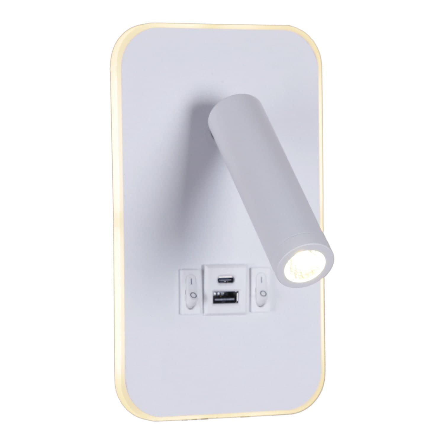 Светильник настенный Reluce 86204-9.2-001KT LED12W+USB WT