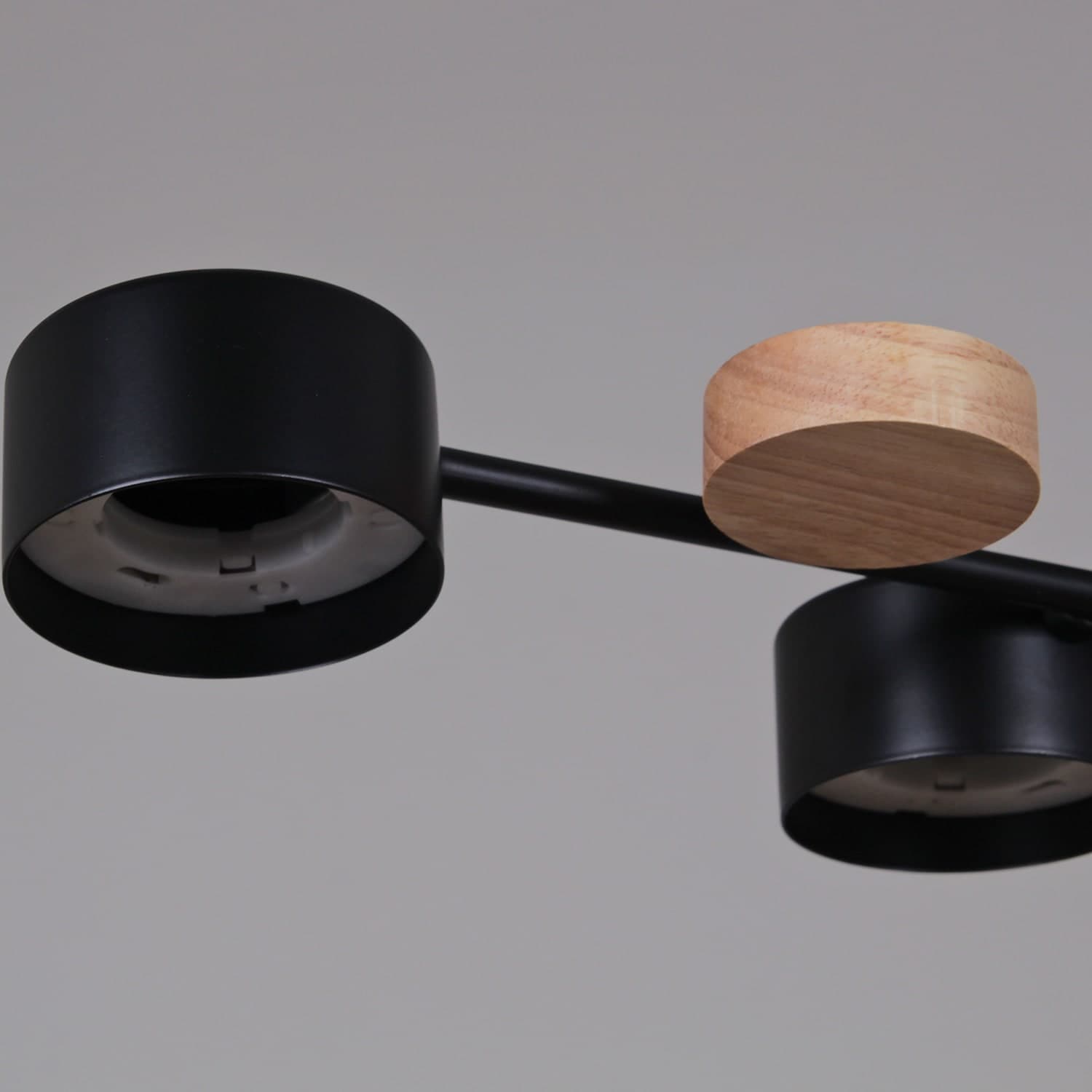 Светильник потолочный Reluce 03758-0.3-10 BK+WOOD GX53