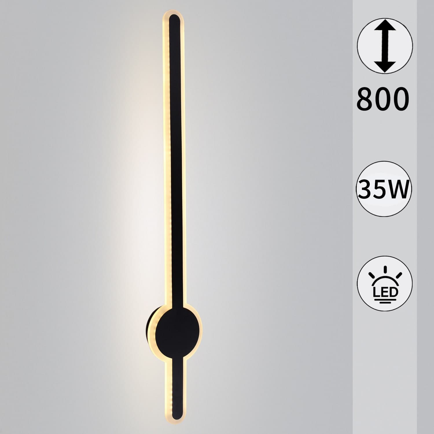 Светильник настенный Reluce 86230-9.2-001U LED35W BK
