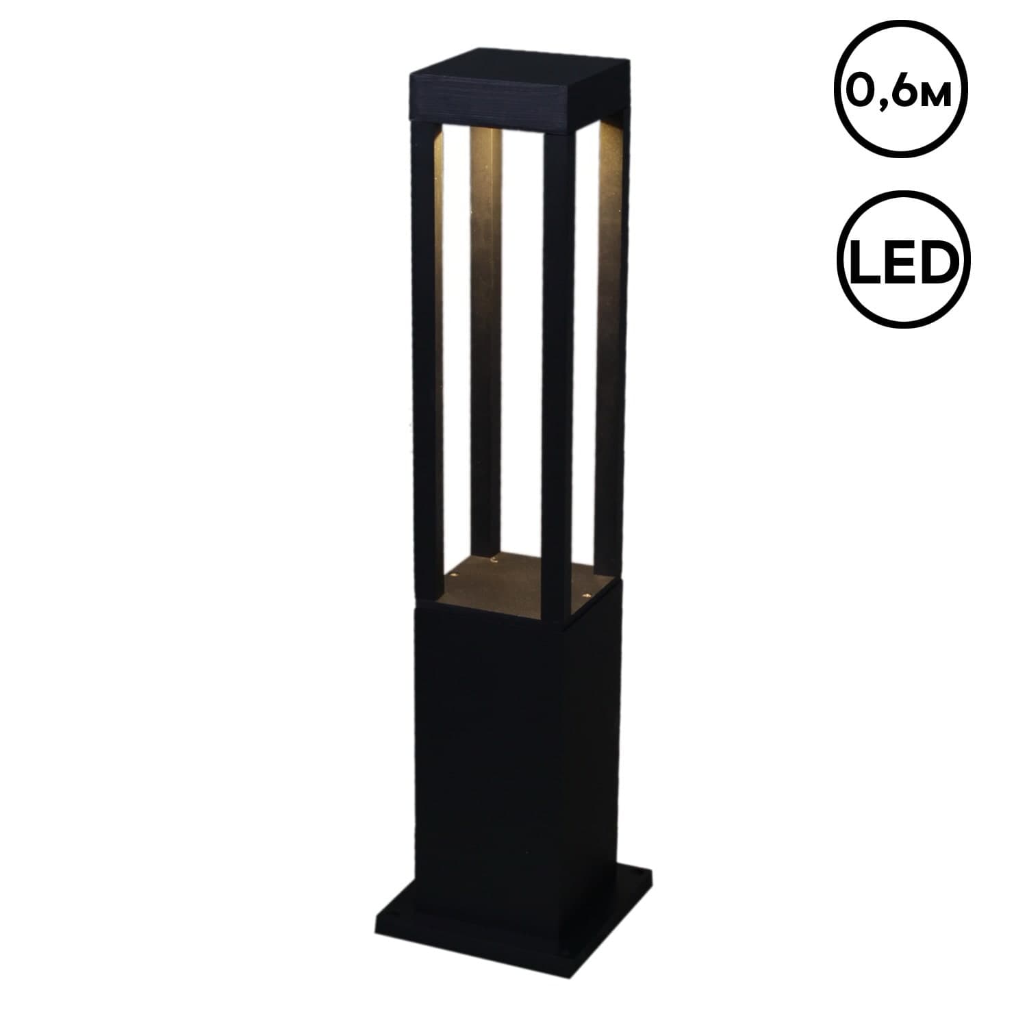 Фонарь Reluce 09960-0.7-001JH 0,6M LED7W BK RLOS